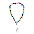 ibasenice Wristlet Lanyard Beaded Lanyard Wrist Strap Evil Eye Desgin Glass Gemstone - Lost Chain Charm String Cord Decor for Women Girls Stand