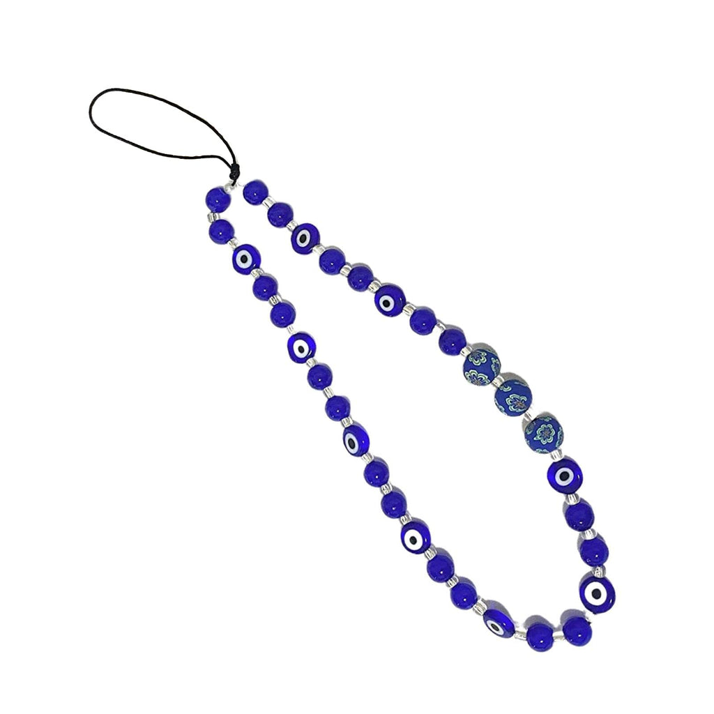 Fuqimanman2020 Evil Eye Phone Charm- Beaded Phone Lanyard Aesthetic Wrist Strap Gemstone Keychain for Women GirlsCell Phone String StrapCute Phone Charm