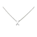 Wironoat Necklaces For Women Initial Necklaces Letter Necklace Silver Plated A-Z Pendant Titanium Necklace For Women Silver X